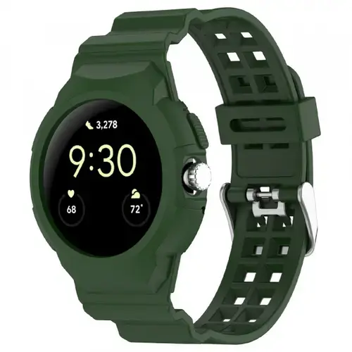Curea Techsuit W065 pentru Google Pixel Watch 3 41mm / Watch 2 / Watch, Verde