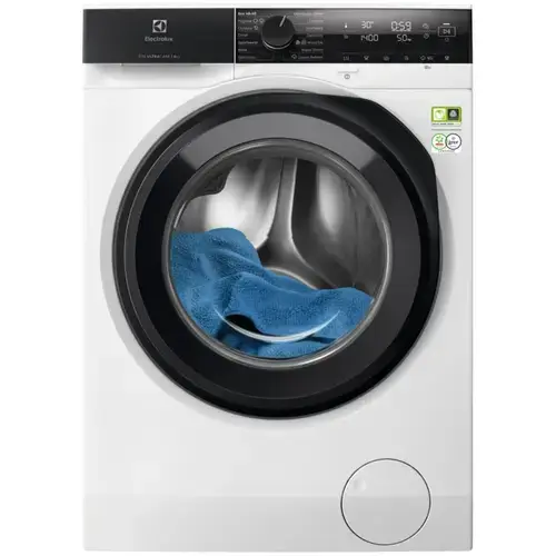 Masina de spalat rufe Electrolux UltraCare 800 EW8F4484EU, 8 kg, 1400 rpm, Motor Inverter, Clasa A, Display LED, SeamCare, SensiCare, TimeManager (Alb)