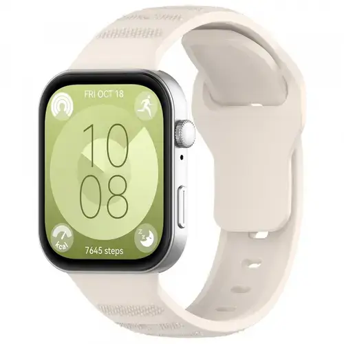 Curea Techsuit W050 pentru Huawei Watch Fit 4 Pro / Watch Fit 4 / Watch Fit 3, Bej