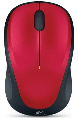 Mouse Wireless Logitech Optic Wireless M235, USB, 1000 DPI (Rosu)