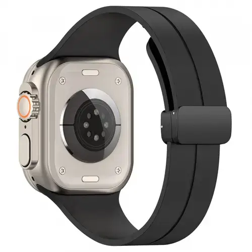 Curea Techsuit W011 pentru Apple Watch 49mm / 46mm / 45mm / 44mm / 42mm Series, Negru