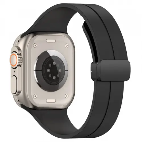 Curea Techsuit W011 pentru Apple Watch 49mm / 46mm / 45mm / 44mm / 42mm Series, Negru