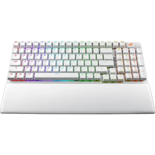 Tastatura Gaming Mecanica ASUS ROG Strix Scope II 96 White NX Snow Switch, Bluetooth/USB, iluminare RGB (Alb)