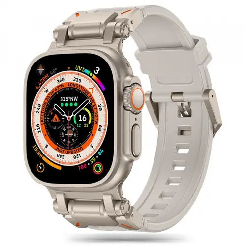 Curea Techsuit W064 pentru Apple Watch 49mm / 46mm / 45mm / 44mm / 42mm Series, Argintiu