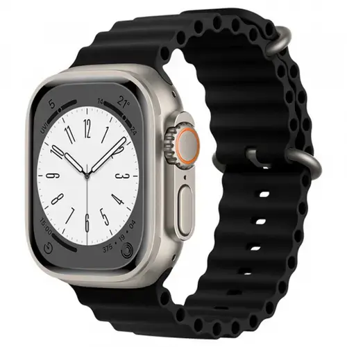 Curea Techsuit W038 pentru Apple Watch 42mm / 41mm / 40mm / 38mm Series, Negru