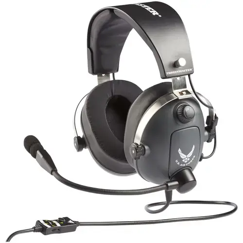 Casti Gaming Thrustmaster T.FLIGHT US Air Force Edition DTS pentru PlayStation 5, PlayStation 4, Xbox, PC, Jack 3.5mm (Negru)