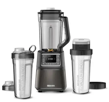 Blender cu mixare in vid Sencor S-SBU7878BK, 1500 W, 28000 RPM, 7 Programe (Negru)