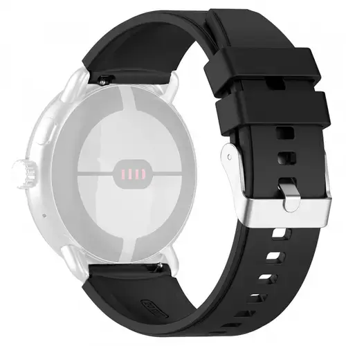 Curea Techsuit W026 pentru Samsung Galaxy Watch / Huawei Watch Series, 20mm, Negru