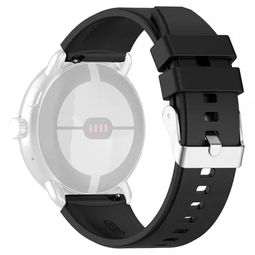 Curea Techsuit W026 pentru Samsung Galaxy Watch / Huawei Watch Series, 20mm, Negru