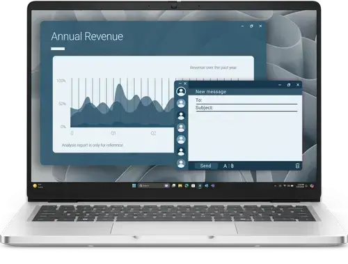 Laptop Dell Pro 14 Plus PC14255 (Procesor AMD Ryzen AI 5 PRO 340 (16M Cache, up to 4.80 GHz), 14inch FHD+, 16GB DDR5, 512GB SSD, AMD Radeon 840M, Windows 11 Pro, Argintiu)