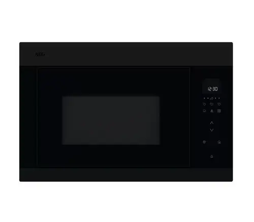 Cuptor cu microunde incorporabil AEG OMB6G261TT, Volum net 25 l, 900 W, Grill 800 W, Afisaj digital, Avertizare sonora, Timer electronic, Functie decongelare, Diametru platan 325 mm (Negru)