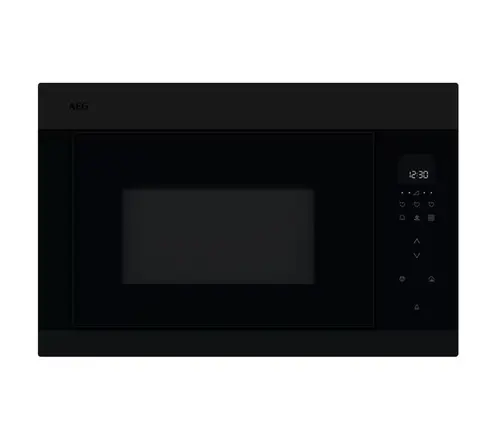 Cuptor cu microunde incorporabil AEG OMB6G261TT, Volum net 25 l, 900 W, Grill 800 W, Afisaj digital, Avertizare sonora, Timer electronic, Functie decongelare, Diametru platan 325 mm (Negru)