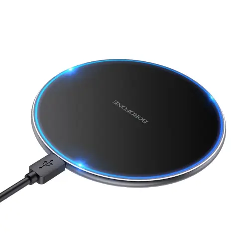 Incarcator Retea Wireless Borofone BQ3 Pro, 15 W, 1.67 A (Negru)