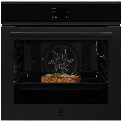 Cuptor incorporabil Electrolux EOE9P3XT, 71 l, Conectivitate WI-FI, 85 de programe predefinite, TFT Activ (Supex4), Autocuratare pirolitica, Grill, Senzor gatire, Ghidaj telescopic pe 1 nivel, Convectie, Clasa A++ (Negru mat)