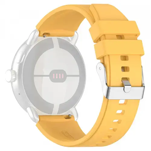 Curea Techsuit W026 pentru Samsung Galaxy Watch / Huawei Watch Series, 20mm, Galben