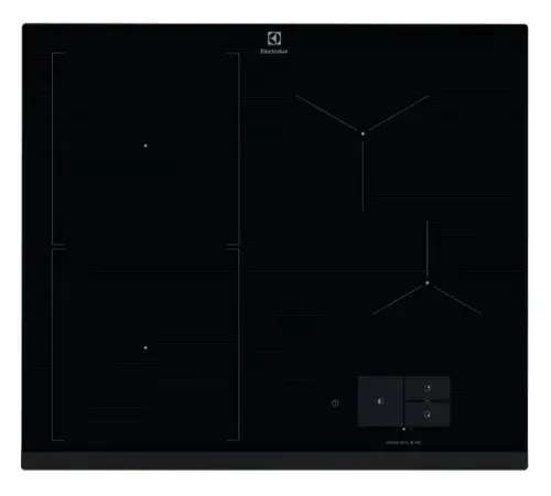 Plita incorporabila Electrolux EIS6149 Seria 800, Inductie, 60 cm, Gatire asistata SenseBoil&Fry, Ecran TFT, Booster (4 zone), Conectivitate hota, Wi-Fi, Timer electronic, Oprire automata, Detectarea vaselor, Semnal acustic (Negru)