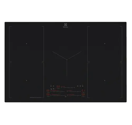 Plita incorporabila Electrolux SaphirMatt® SE EIS87553IZ, Inductie, 5 zone de gatit, Control Touch, Booster, Conectivitate hota, Timer, Detectarea vaselor, 78 cm (Negru)