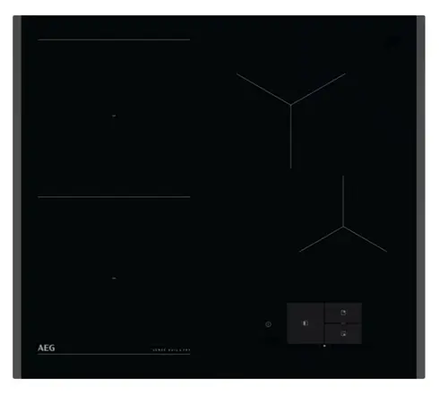 Plita incorporabila AEG 8000 SenseBoil+Fry TH64IB30FB, 60 cm, Inductie, Ecran TFT, Control touch, Booster, Wi-Fi, Timer (Negru)