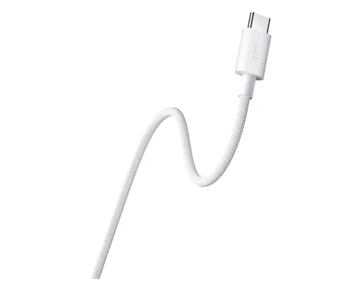 Cablu de date Xiaomi BHR0878GL, 3A, USB-C la USB-C, 1m (Alb)