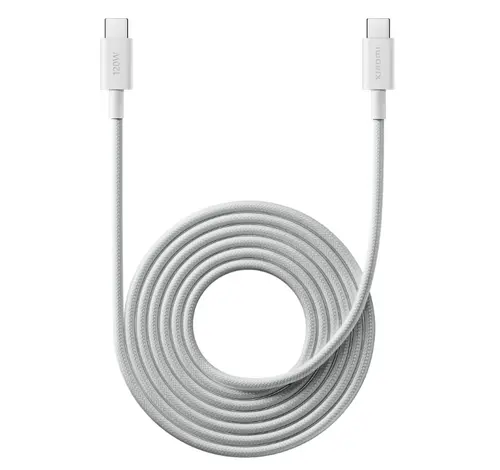 Cablu de date Xiaomi BHR087AGL, 6A, USB-C la USB-C, 2m (Alb)