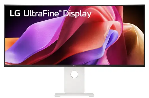 Monitor IPS LED LG 40inch 40WT95UF-W, 5K2K (5120 x 2160), HDMI, DisplayPort, Ecran curbat, Boxe, 120 Hz, 5 ms (Alb)