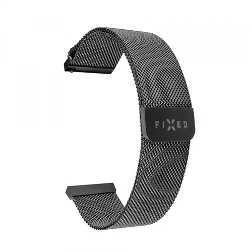 Curea Fixed Mesh pentru Huawei Watch / Garmin Watch Series, 18mm, Negru