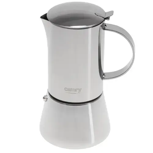 Aparat de cafea manual Camry CR4425, 350ml, Filtru espresso, 6 cani (Inox)