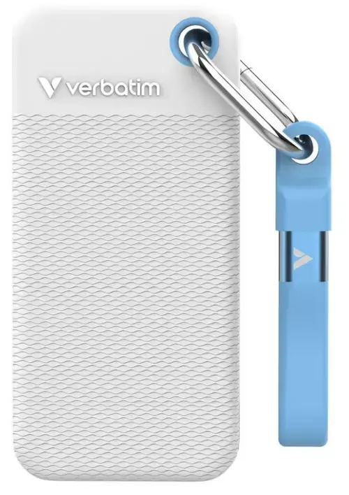 SSD Verbatim Pocket, 1TB, USB-C (Alb)