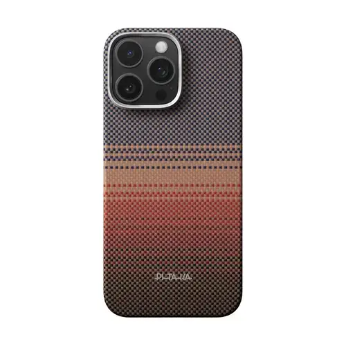 Husa Protectie Spate Pitaka pentru Apple iPhone 16 Pro Ultra-Slim, 600D, PitaTap™ (Multicolor)