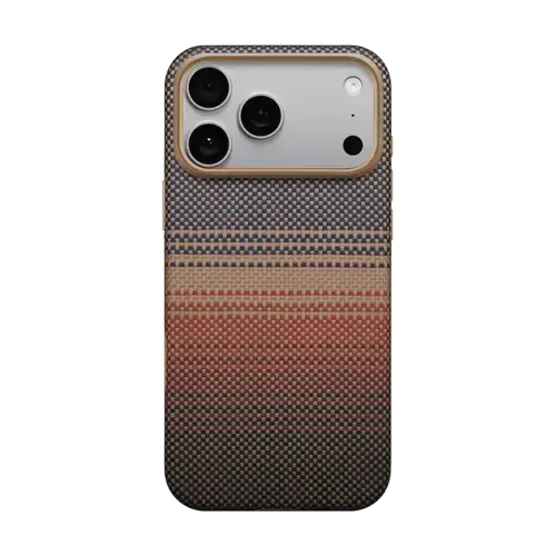 Husa Protectie Spate Pitaka KI1702BP pentru iPhone 17 Pro Aramid UltraGuard (Multicolor)