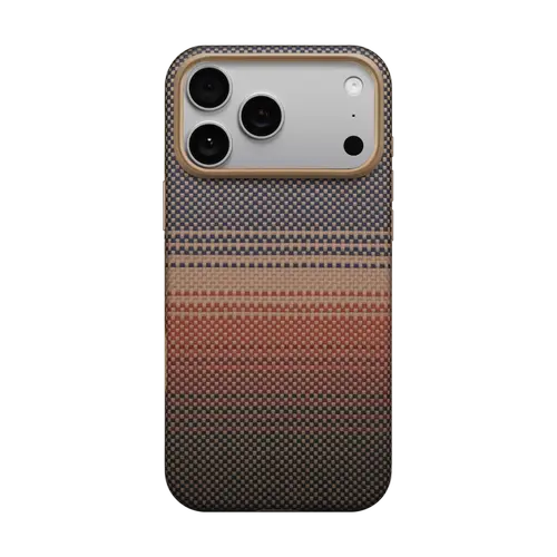 Husa Protectie Spate Pitaka KI1702BP pentru iPhone 17 Pro Aramid UltraGuard (Multicolor)