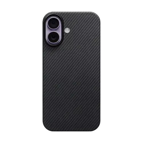 Husa Protectie Spate Pitaka KI1701 pentru Apple iPhone 17, MagEZ 7, MagSafe, Ultra-Slim (Negru/Gri)
