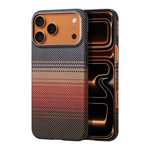 Husa Protectie Spate Pitaka pentru Apple iPhone 17 Pro, MagEZ 7 Pro, 600D, Ultra-Slim (Multicolor)