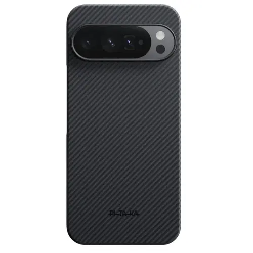 Husa Protectie Spate Pitaka GPB2503 pentru Google Pixel 10 Pro XL, 600D Ultra-Slim (Negru/Gri)