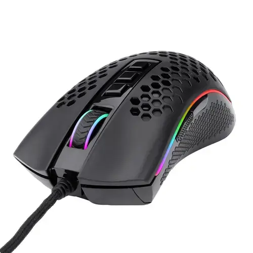 Mouse Gaming Redragon Storm, USB, iluminare RGB (Negru)