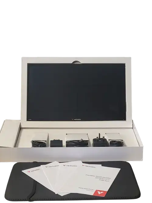 Monitor Portabil IPS LED Verbatim 17.3inch PMT-17, Full HD (1920 x 1080), HDMI, Touchscreen, AMD FreeSync (Negru)