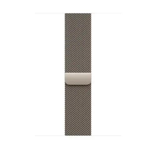 Curea Smartwatch Apple MC7J4ZM/A pentru Watch 46mm, Natural Milanese Loop, S/M (Argintiu)