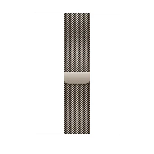 Curea Smartwatch Apple MC7J4ZM/A pentru Watch 46mm, Natural Milanese Loop, S/M (Argintiu)