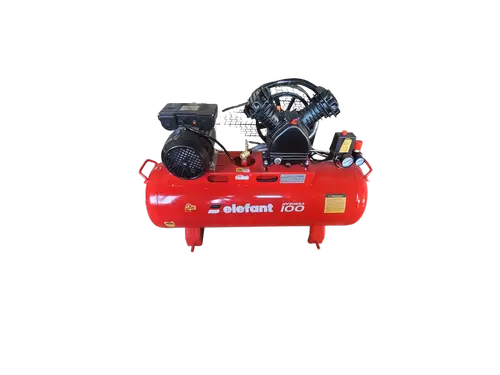 Compresor aer Elefant XY2065A-100, 100 L (Negru/Rosu)