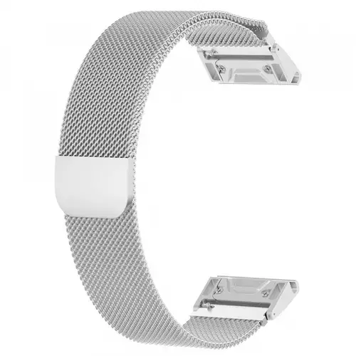 Curea Techsuit W009 pentru Garmin Instinct / Approach / Fenix Watch Series, 20mm, Argintiu
