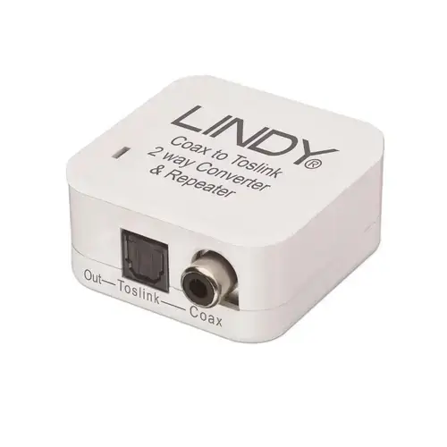 Convertor audio Lindy LY-70411, SPDIF (Alb)