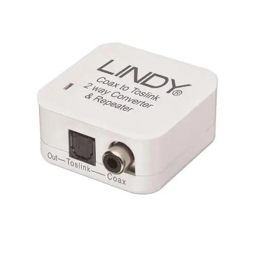 Convertor audio Lindy LY-70411, SPDIF (Alb)