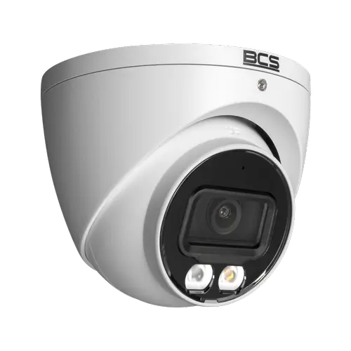 Camera supraveghere exterior BCS LINE BCS-L-EIP112FCR3L3-Ai1, Dome, 12MP 4480x2512, 2.8mm, IR 30m, Microfon, PoE, IP67 (Alb)