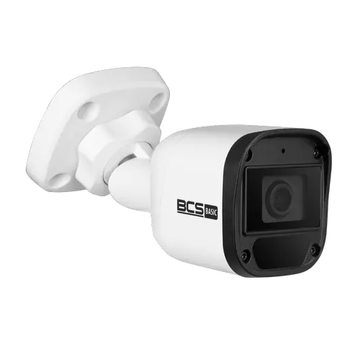 Camera supraveghere exterior BCS BASIC BCS-B-TIP15FR3(2.0), Bullet, 5MP 2592x1944, 2.8mm, Zoom digital 16x, IR LED 30m, PoE, IP67 (Alb)