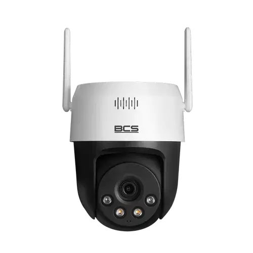 Camera supraveghere interior BCS LINE BCS-L-PTHOME04, 5MP, 2560x1920, 4mm, IR 30m, Microfon, Difuzor, Wi-Fi, IP66 (Alb)