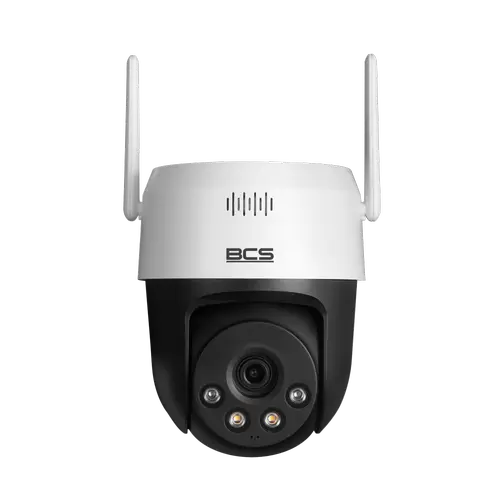 Camera supraveghere interior BCS LINE BCS-L-PTHOME04, 5MP, 2560x1920, 4mm, IR 30m, Microfon, Difuzor, Wi-Fi, IP66 (Alb)