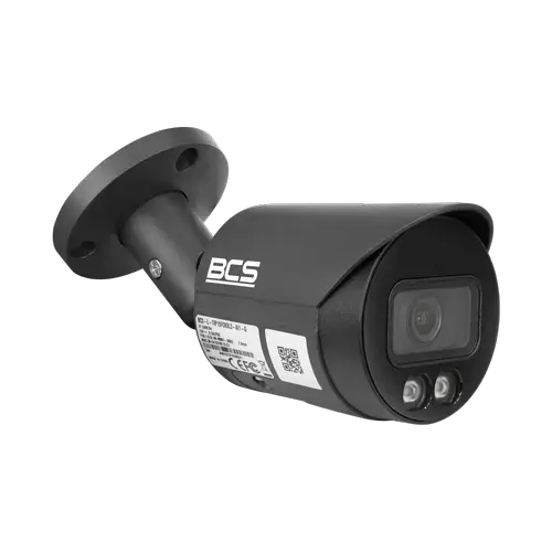 Camera de supraveghere video exterior BCS LINE BCS-TIP15FCR3L3-Ai1-G, Bullet, 5MP 2960x1688, 2.8mm, IR LED 30m, Microfon, IP67 (Negru)