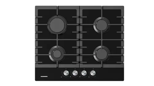 Plita incorporabila Heinner HBH-M421IRFGBK, 4 arzatoare, aprindere electrica (Negru)