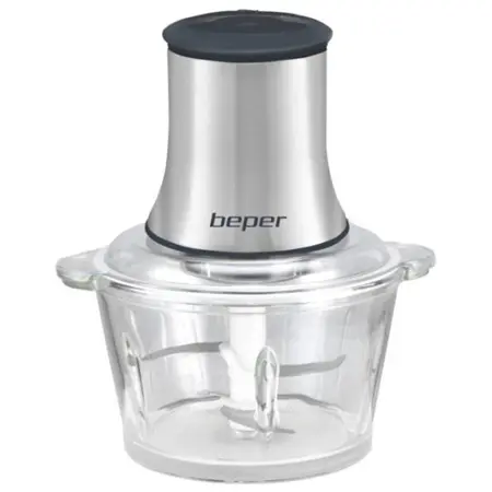 Tocator BEPER BP102001, 500 W, 1.5 l, Bol de Sticla (Argintiu)
