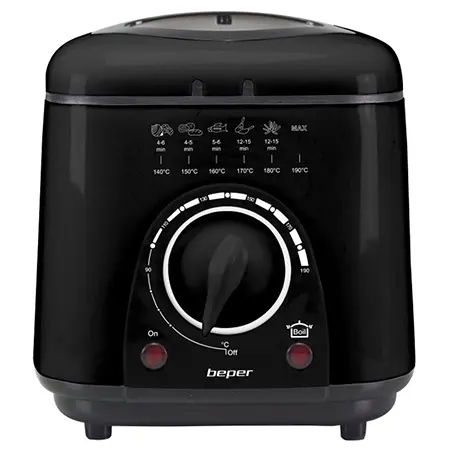 Friteuza electrica cu ulei BEPER Deep Fryer BP101100, 1l, 950 W (Negru)